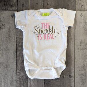 LMDO, The Sparkle is Real Onesie, Sz 6 - 12M